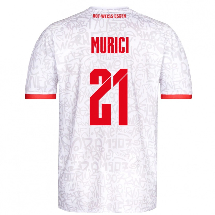 Danxen Homem Camisola Leard Murici #21 Branco Vermelho Principal 2025/26 Camisa Brasil