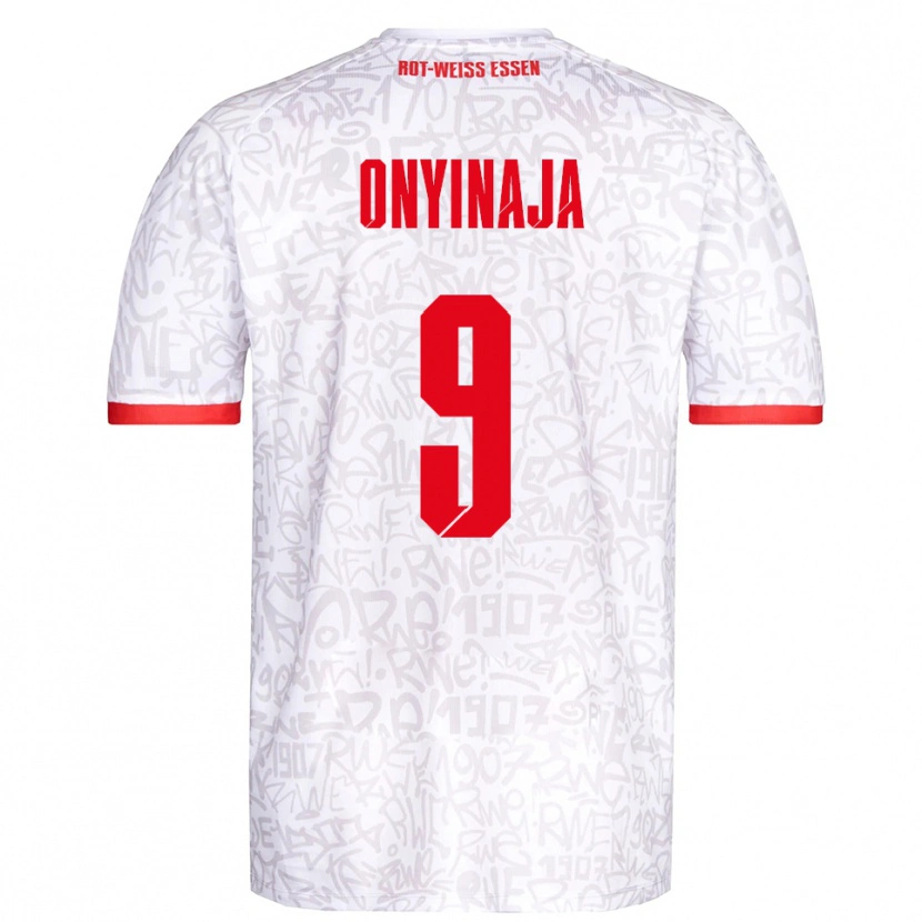 Danxen Homem Camisola Leonard Onyinaja #9 Branco Vermelho Principal 2025/26 Camisa Brasil