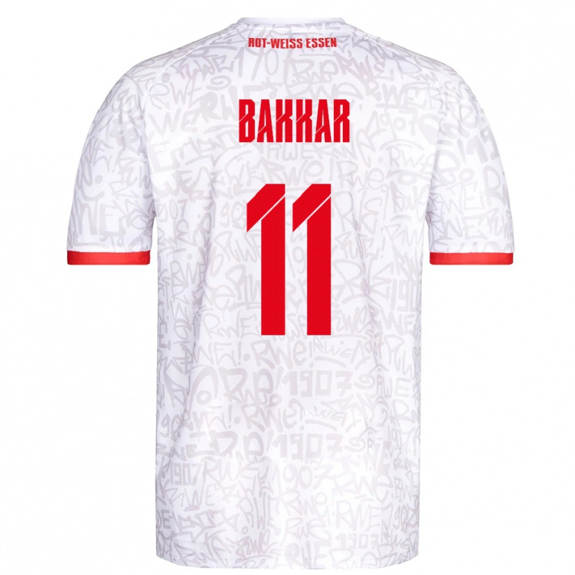 Danxen Homem Camisola Baraa Bakkar #11 Branco Vermelho Principal 2025/26 Camisa Brasil