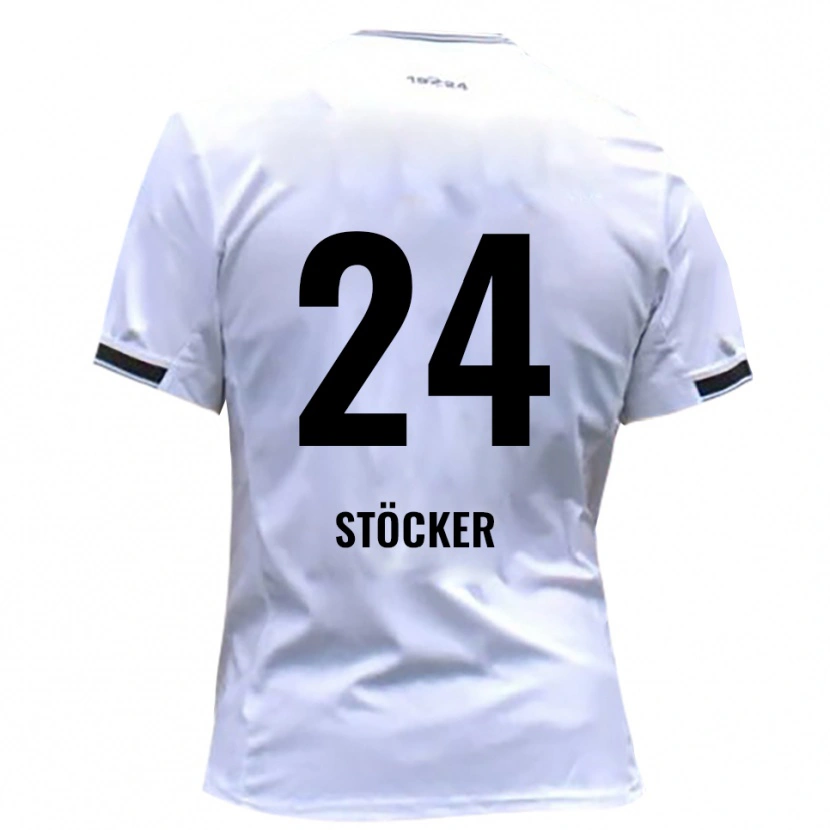 Danxen Homem Camisola Michel Stöcker #24 Branco Vermelho Principal 2025/26 Camisa Brasil