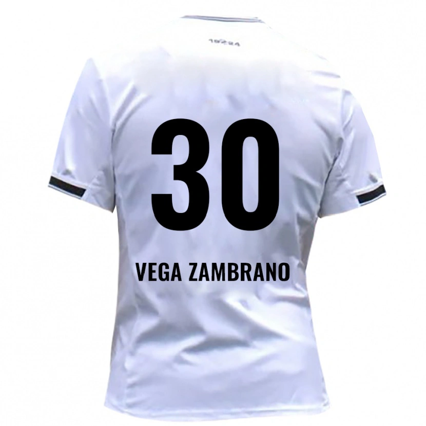 Danxen Homem Camisola Lian Vega Zambrano #30 Branco Vermelho Principal 2025/26 Camisa Brasil