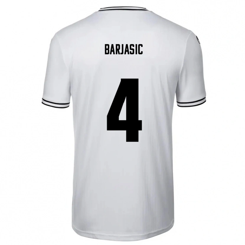 Danxen Homem Camisola Nikola Barjasic #4 Branco Preto Principal 2025/26 Camisa Brasil