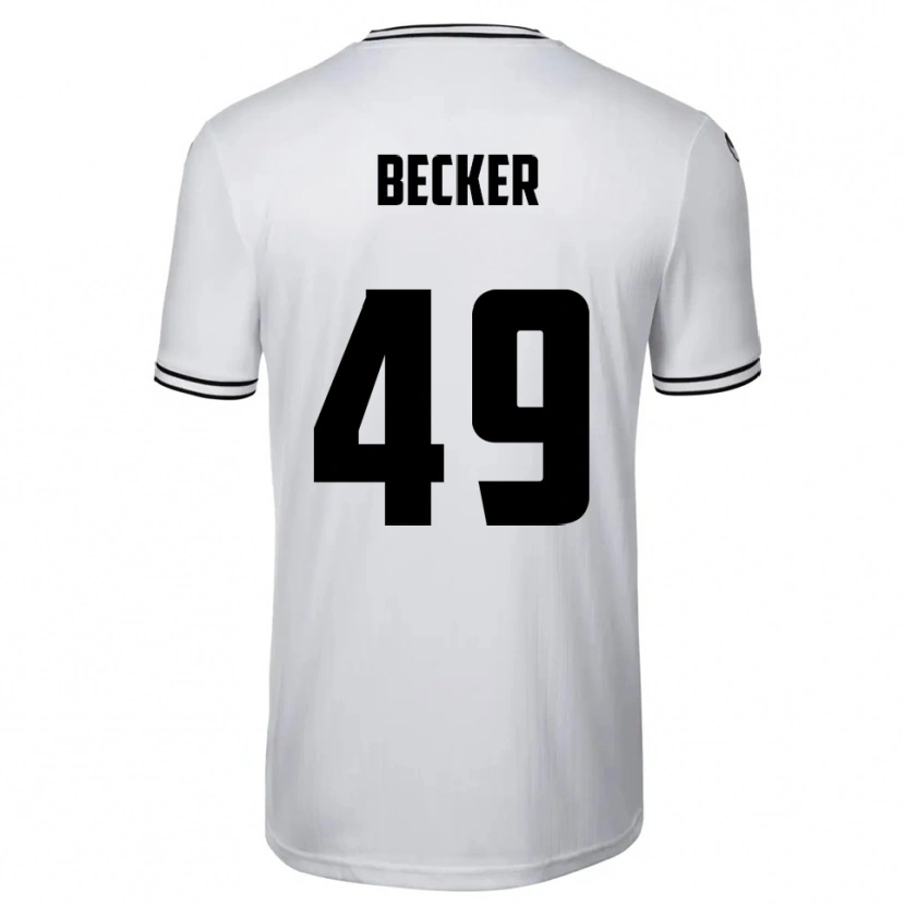 Danxen Homem Camisola André Becker #49 Branco Preto Principal 2025/26 Camisa Brasil