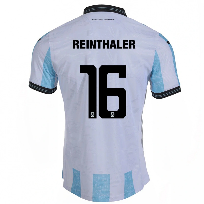 Danxen Homem Camisola Max Reinthaler #16 Branco Azul Celeste Principal 2025/26 Camisa Brasil