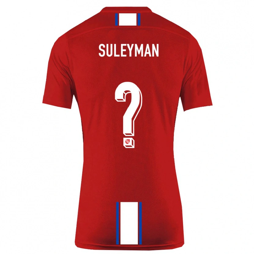Danxen Homem Camisola Dildar-Diego Suleyman #0 Vermelho Branco Principal 2025/26 Camisa Brasil