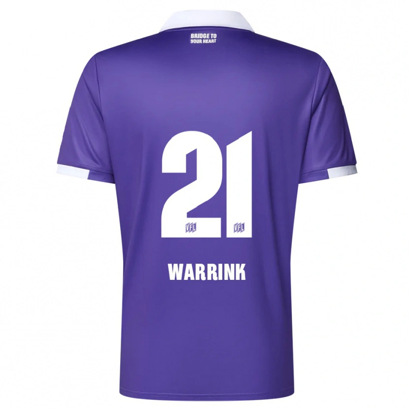 Danxen Homem Camisola Marko Warrink #21 Roxo Branco Principal 2025/26 Camisa Brasil