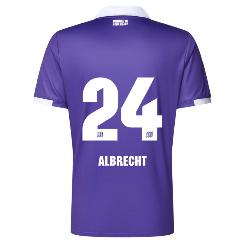 Danxen Homem Camisola Fabian Albrecht #24 Roxo Branco Principal 2025/26 Camisa Brasil