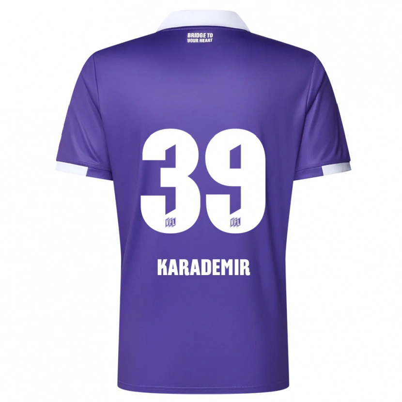 Danxen Homem Camisola Yiğit Karademir #39 Roxo Branco Principal 2025/26 Camisa Brasil