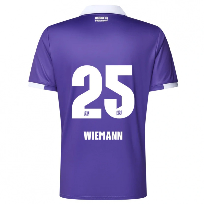 Danxen Homem Camisola Niklas Wiemann #25 Roxo Branco Principal 2025/26 Camisa Brasil