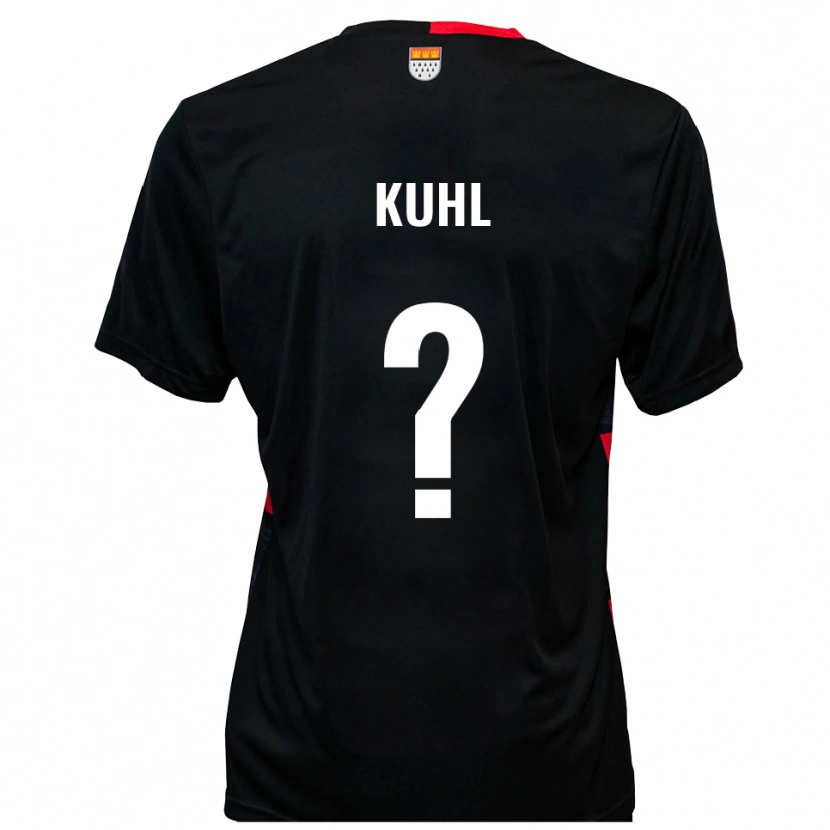 Danxen Homem Camisola Jasmin Kuhl #0 Preto Vermelho Principal 2025/26 Camisa Brasil