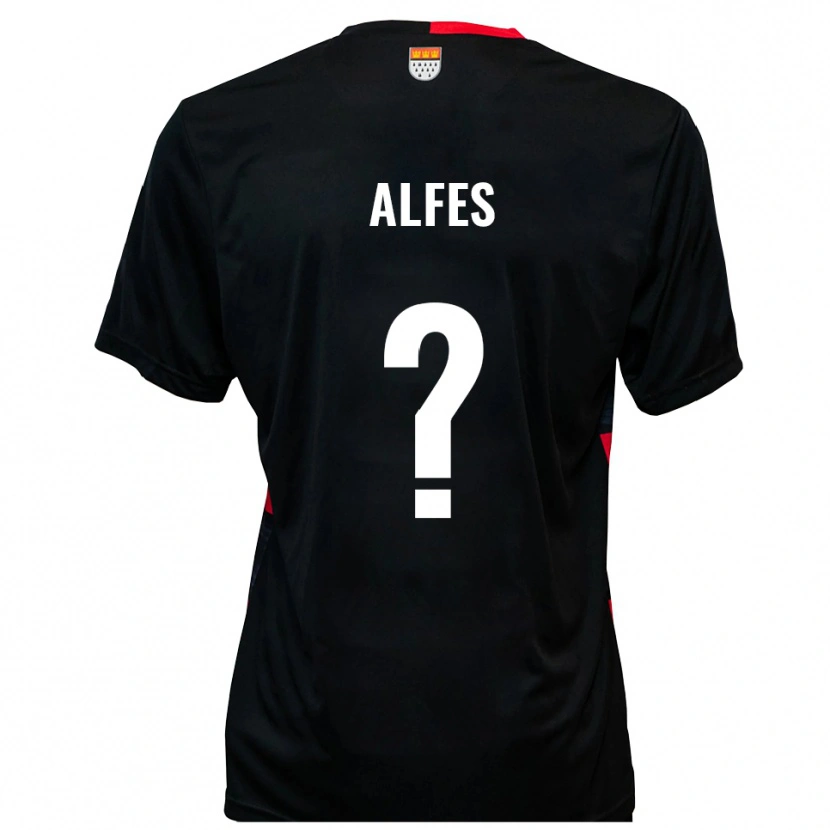 Danxen Homem Camisola Claire Alfes #0 Preto Vermelho Principal 2025/26 Camisa Brasil