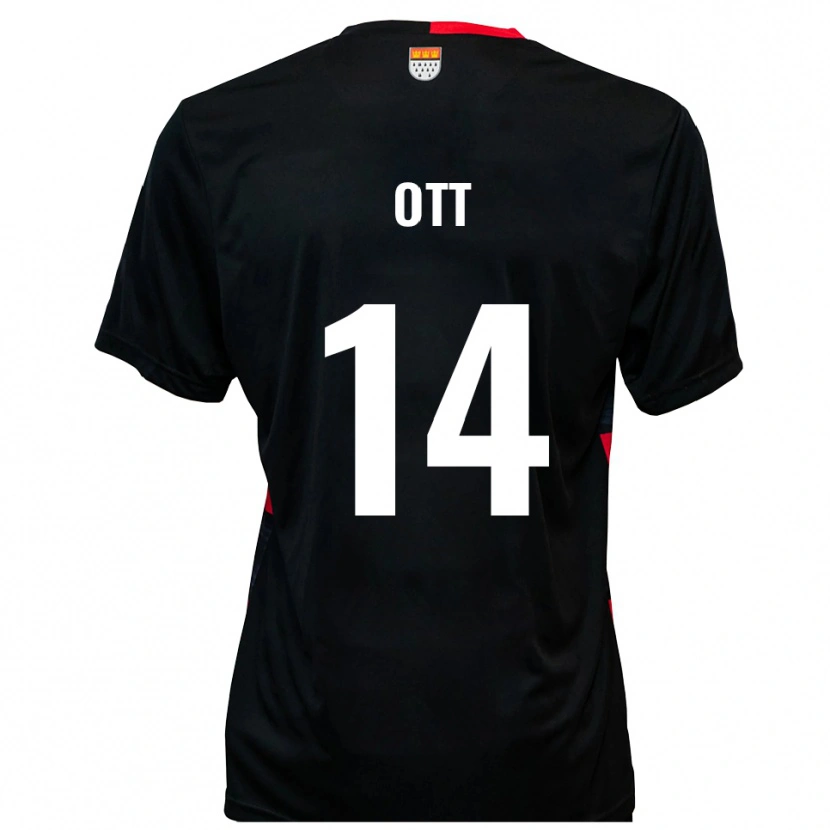 Danxen Homem Camisola Raphael Ott #14 Preto Vermelho Principal 2025/26 Camisa Brasil
