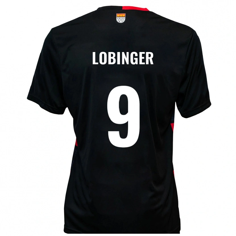 Danxen Homem Camisola Lex-Tyger Lobinger #9 Preto Vermelho Principal 2025/26 Camisa Brasil