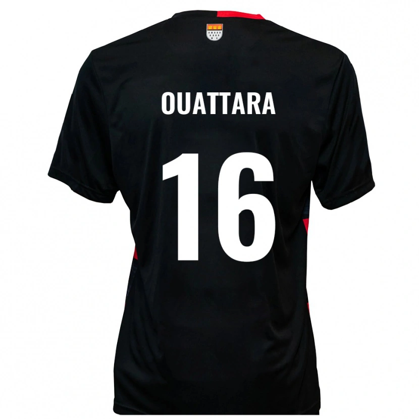 Danxen Homem Camisola Kiyali Ouattara #16 Preto Vermelho Principal 2025/26 Camisa Brasil
