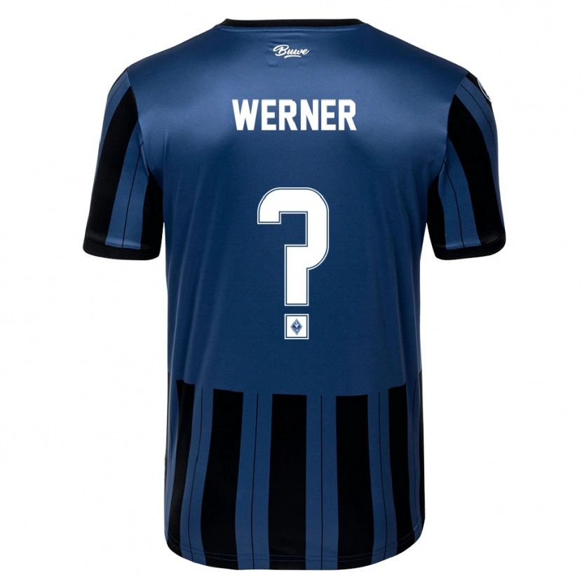 Danxen Homem Camisola Philipp Werner #0 Azul Cinzento Preto Principal 2025/26 Camisa Brasil