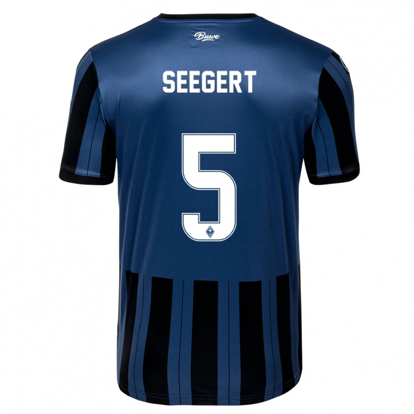 Danxen Homem Camisola Marcel Seegert #5 Azul Cinzento Preto Principal 2025/26 Camisa Brasil