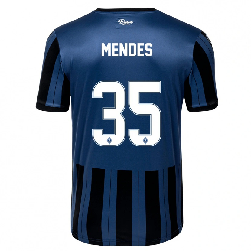 Danxen Homem Camisola Djayson Mendes #35 Azul Cinzento Preto Principal 2025/26 Camisa Brasil