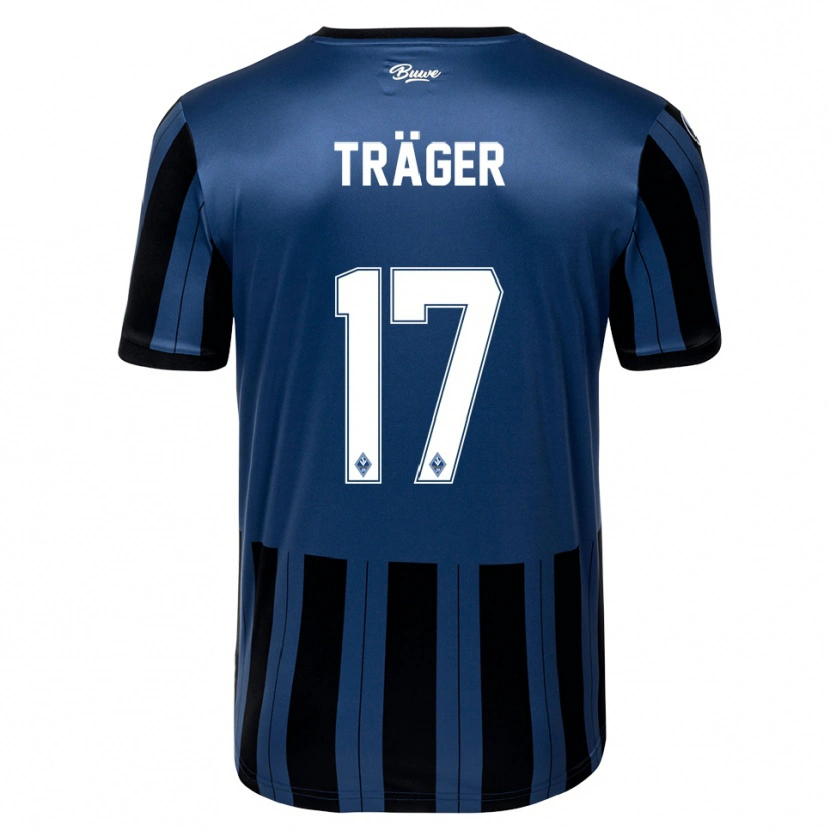 Danxen Homem Camisola Mika Träger #17 Azul Cinzento Preto Principal 2025/26 Camisa Brasil