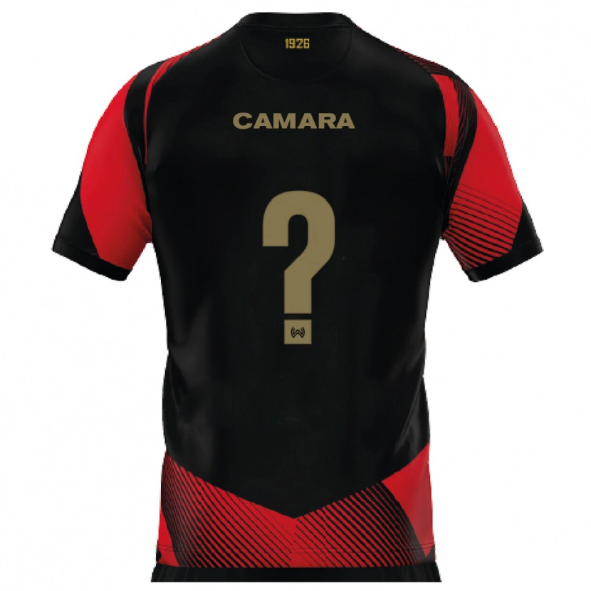 Danxen Homem Camisola Yaya Camara #0 Preto Vermelho Principal 2025/26 Camisa Brasil
