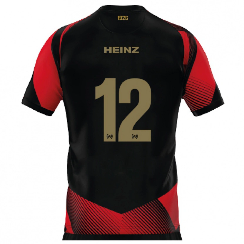 Danxen Homem Camisola Lewin Heinz #12 Preto Vermelho Principal 2025/26 Camisa Brasil