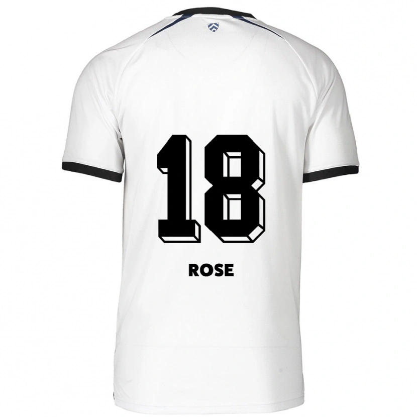 Danxen Homem Camisola Rafael Rose #18 Branco Preto Alternativa 2025/26 Camisa Brasil