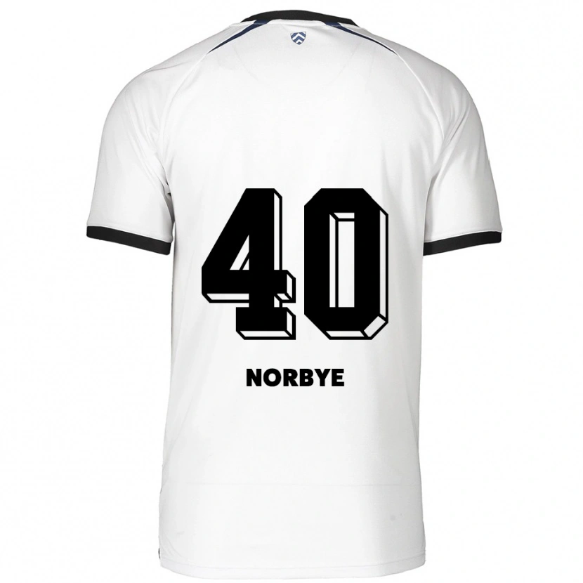 Danxen Homem Camisola Jonathan Norbye #40 Branco Preto Alternativa 2025/26 Camisa Brasil