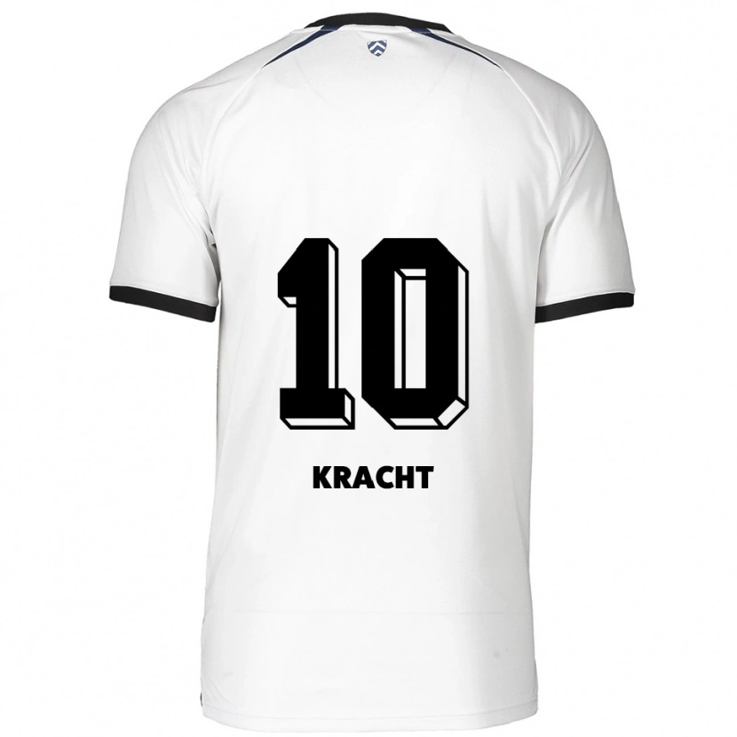 Danxen Homem Camisola Julien-Noah Kracht #10 Branco Preto Alternativa 2025/26 Camisa Brasil