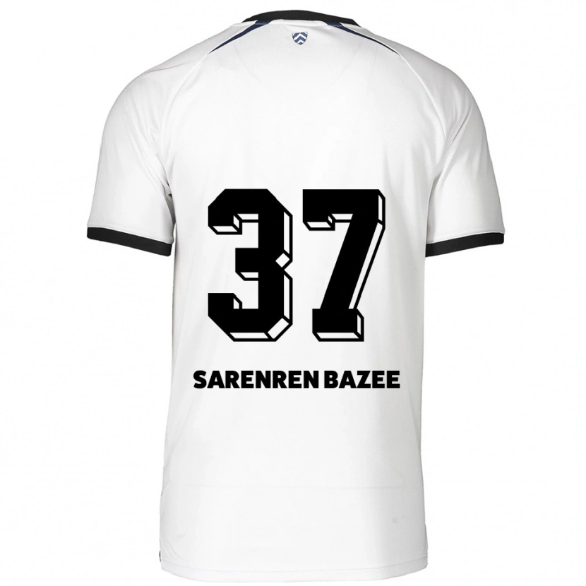 Danxen Homem Camisola Noah Sarenren Bazee #37 Branco Preto Alternativa 2025/26 Camisa Brasil
