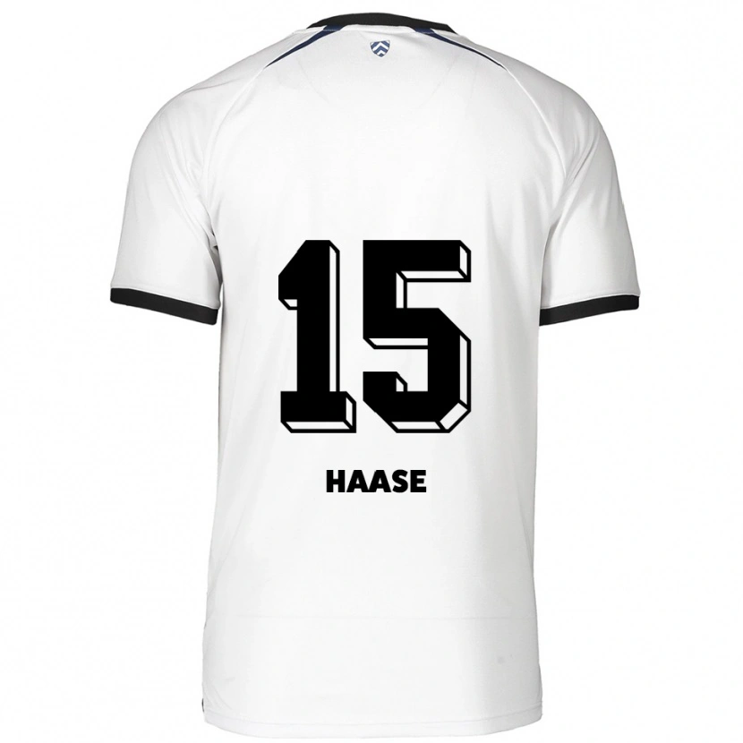 Danxen Homem Camisola Leo Haase #15 Branco Preto Alternativa 2025/26 Camisa Brasil