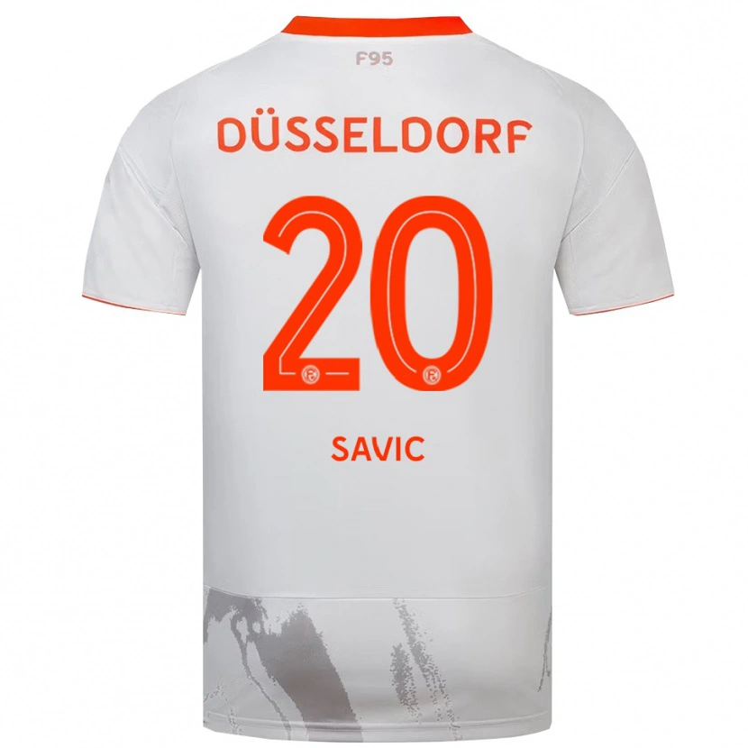 Danxen Homem Camisola David Savic #20 Branco Laranja Alternativa 2025/26 Camisa Brasil