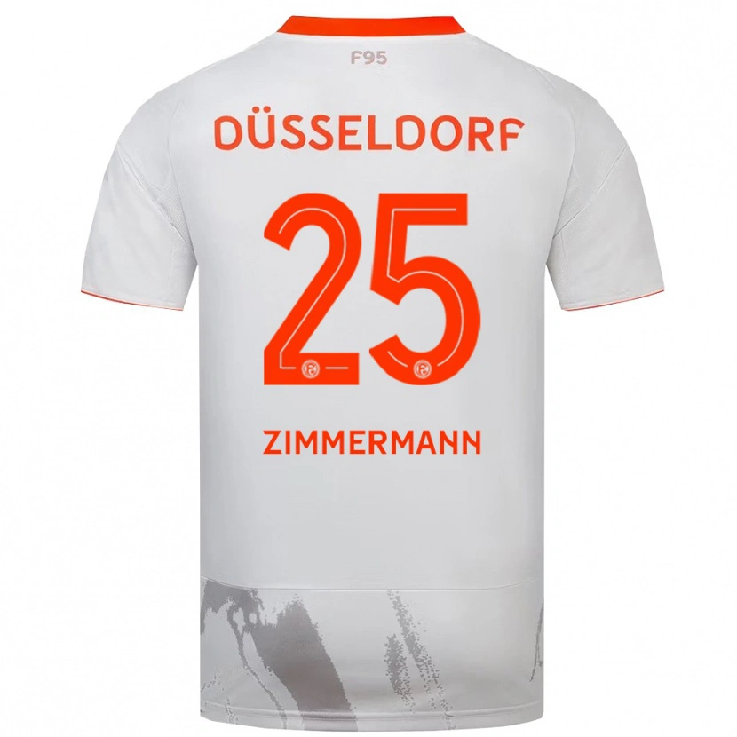 Danxen Homem Camisola Matthias Zimmermann #25 Branco Laranja Alternativa 2025/26 Camisa Brasil