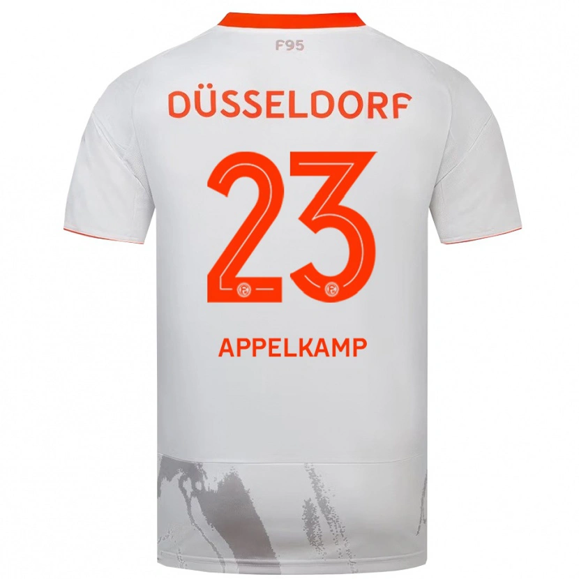 Danxen Homem Camisola Shinta Appelkamp #23 Branco Laranja Alternativa 2025/26 Camisa Brasil
