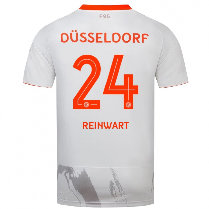 Danxen Homem Camisola Finn Reinwart #24 Branco Laranja Alternativa 2025/26 Camisa Brasil