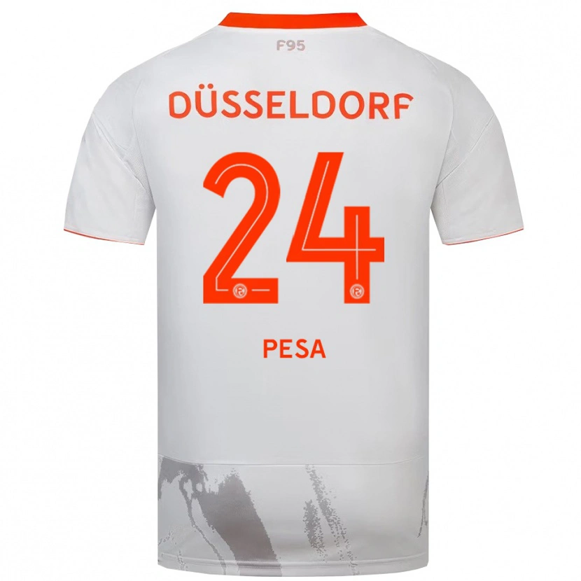 Danxen Homem Camisola Adrijan Pesa #24 Branco Laranja Alternativa 2025/26 Camisa Brasil