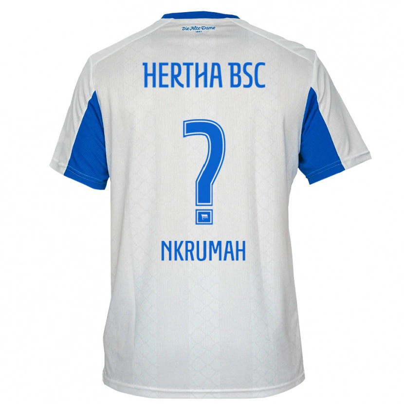 Danxen Homem Camisola Jeff Nkrumah #0 Branco Azul Alternativa 2025/26 Camisa Brasil