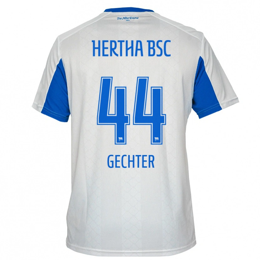 Danxen Homem Camisola Linus Gechter #44 Branco Azul Alternativa 2025/26 Camisa Brasil