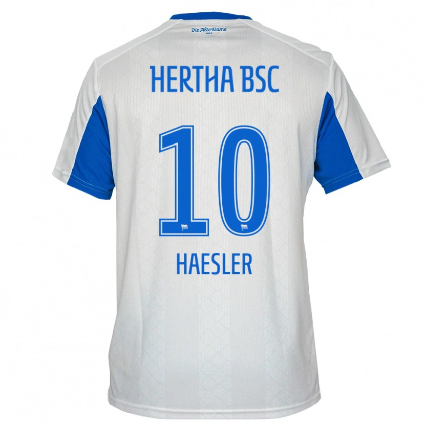Danxen Homem Camisola Aurelia Haesler #10 Branco Azul Alternativa 2025/26 Camisa Brasil