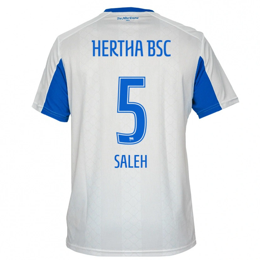 Danxen Homem Camisola Ibrahim Saleh #5 Branco Azul Alternativa 2025/26 Camisa Brasil