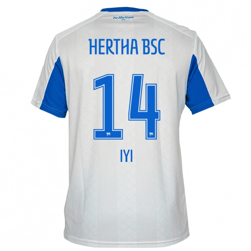 Danxen Homem Camisola Aisosa Iyi #14 Branco Azul Alternativa 2025/26 Camisa Brasil