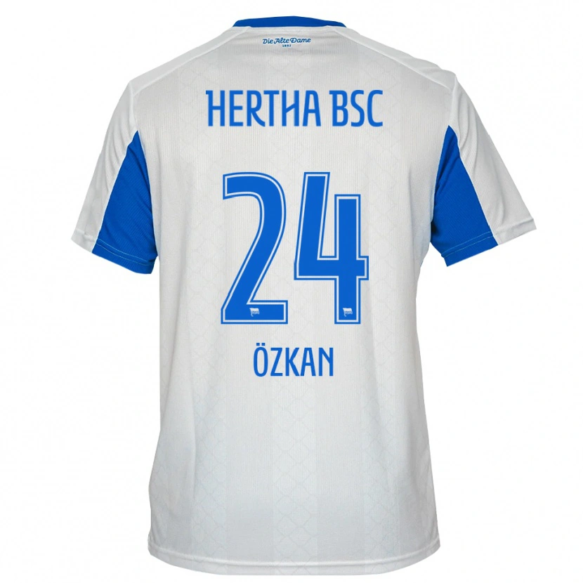 Danxen Homem Camisola Muhammed Özkan #24 Branco Azul Alternativa 2025/26 Camisa Brasil