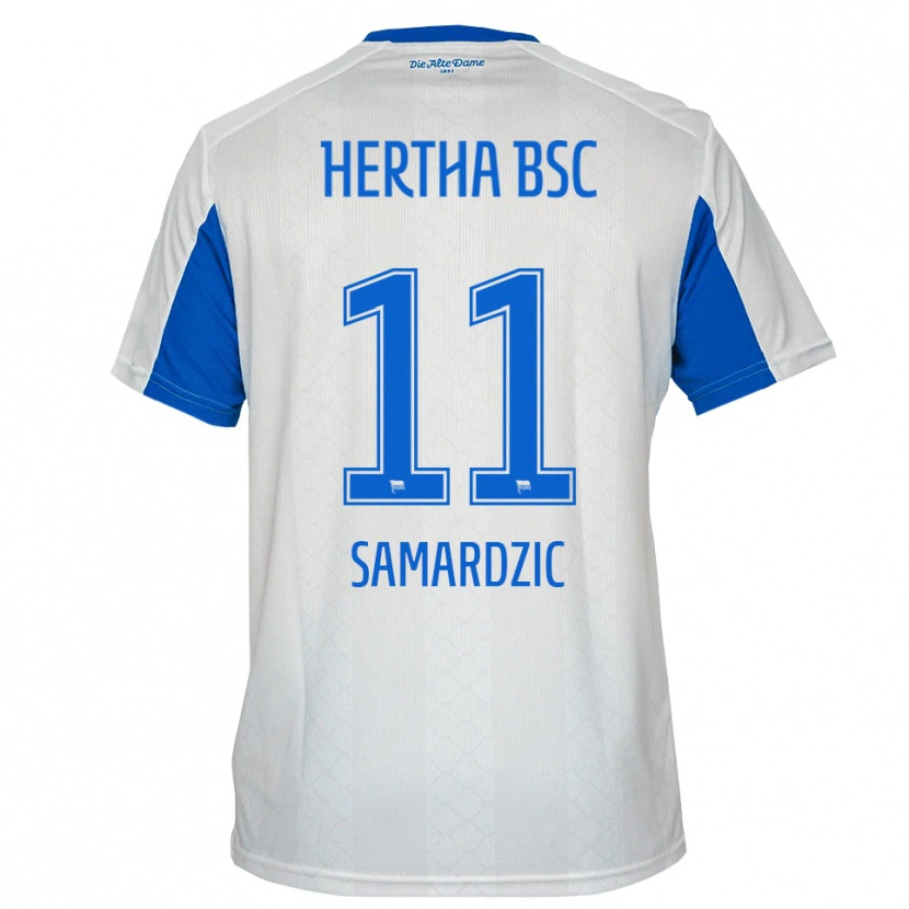 Danxen Homem Camisola Tadija Samardzic #11 Branco Azul Alternativa 2025/26 Camisa Brasil