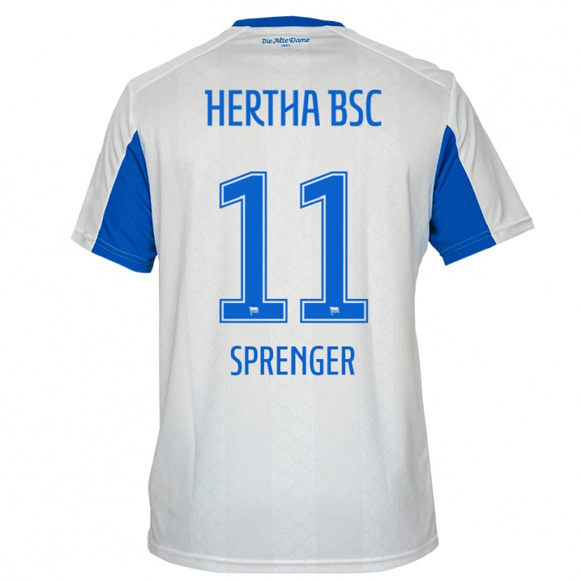 Danxen Homem Camisola Tiago Sprenger #11 Branco Azul Alternativa 2025/26 Camisa Brasil