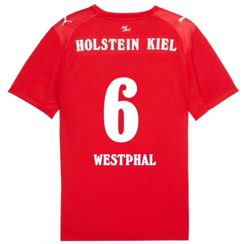 Danxen Homem Camisola Henrik Westphal #6 Vermelho Azul Alternativa 2025/26 Camisa Brasil