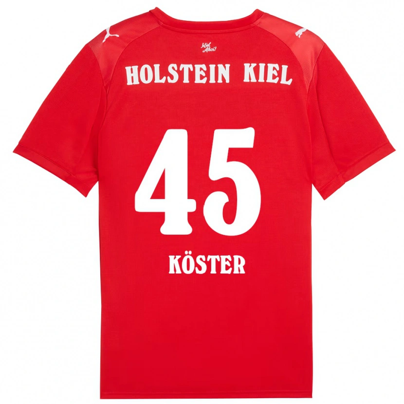 Danxen Homem Camisola Louis Köster #45 Vermelho Azul Alternativa 2025/26 Camisa Brasil