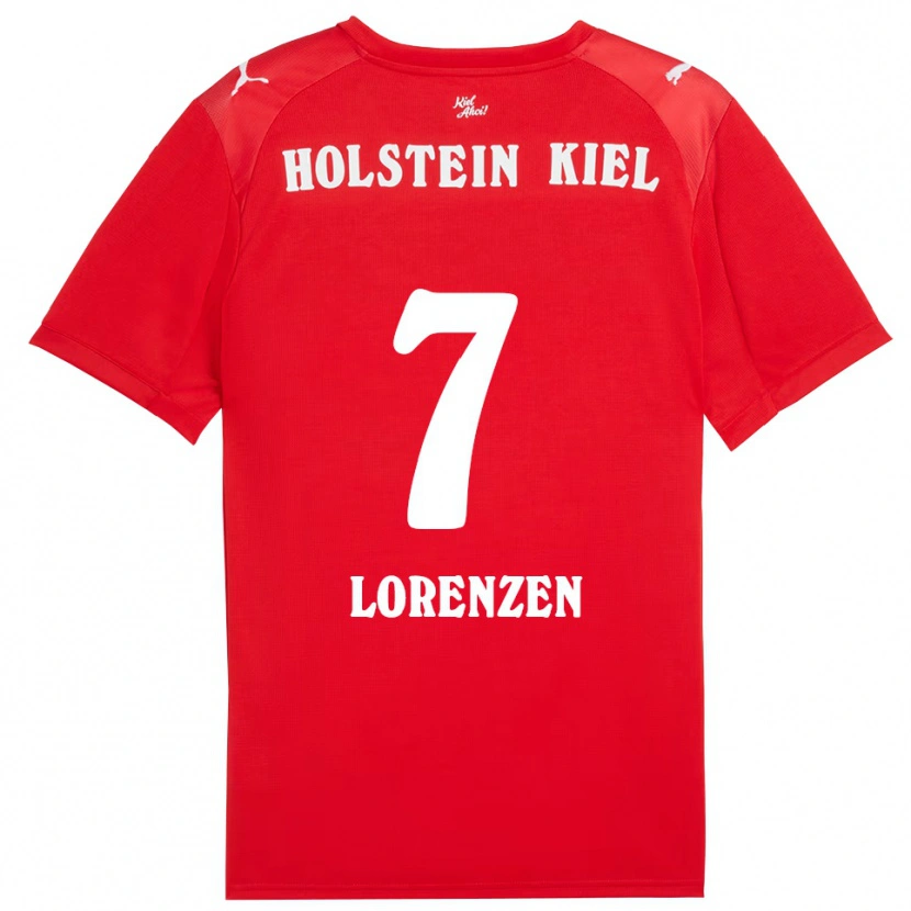 Danxen Homem Camisola Luca Lorenzen #7 Vermelho Azul Alternativa 2025/26 Camisa Brasil