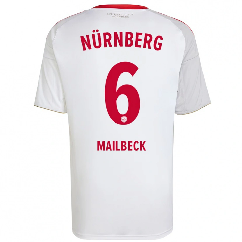Danxen Homem Camisola Alina Mailbeck #6 Branco Vermelho Alternativa 2025/26 Camisa Brasil