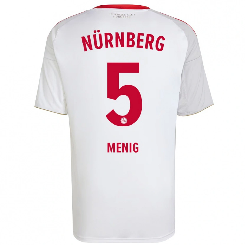Danxen Homem Camisola Fabian Menig #5 Branco Vermelho Alternativa 2025/26 Camisa Brasil