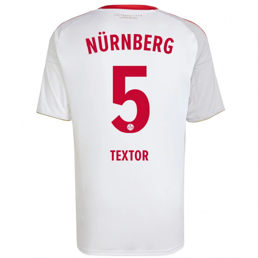 Danxen Homem Camisola Uche Textor #5 Branco Vermelho Alternativa 2025/26 Camisa Brasil