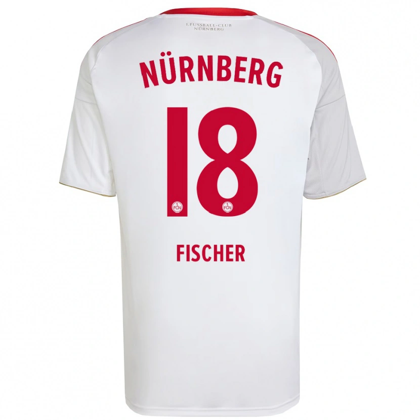 Danxen Homem Camisola Jonas Fischer #18 Branco Vermelho Alternativa 2025/26 Camisa Brasil