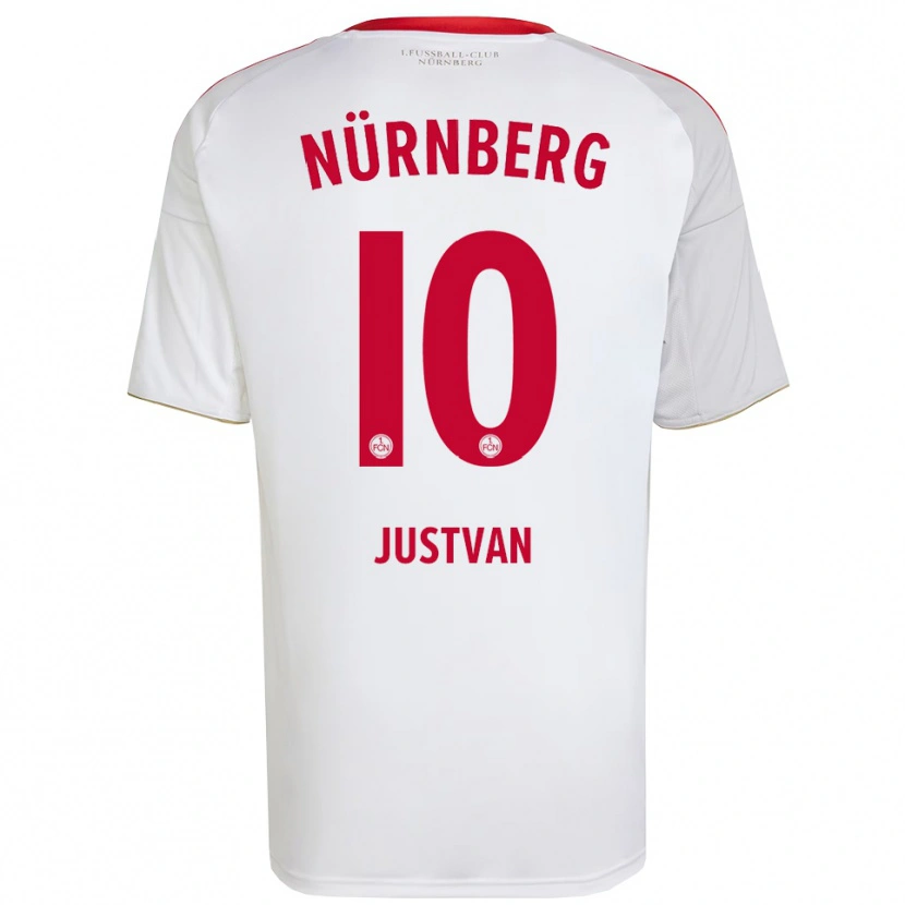 Danxen Homem Camisola Julian Justvan #10 Branco Vermelho Alternativa 2025/26 Camisa Brasil